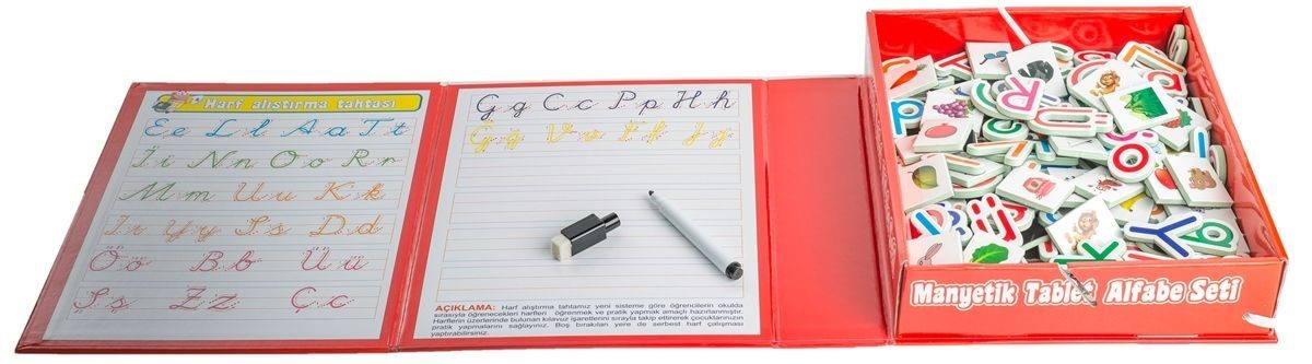 Manyetik Tablet Alfabe Seti ve Yazı Tahtası 