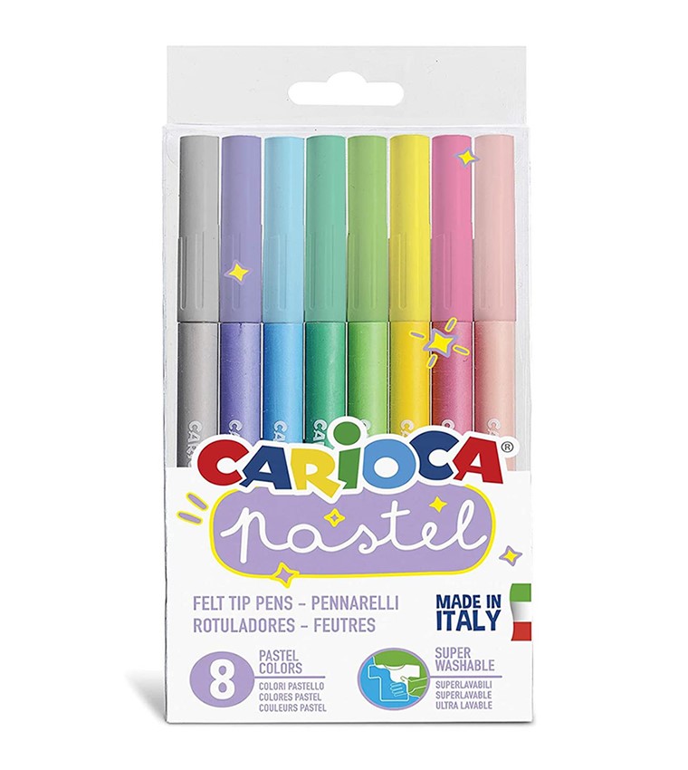 Carioca Yıkanabilir Keçeli Boya Kalemi 8'li