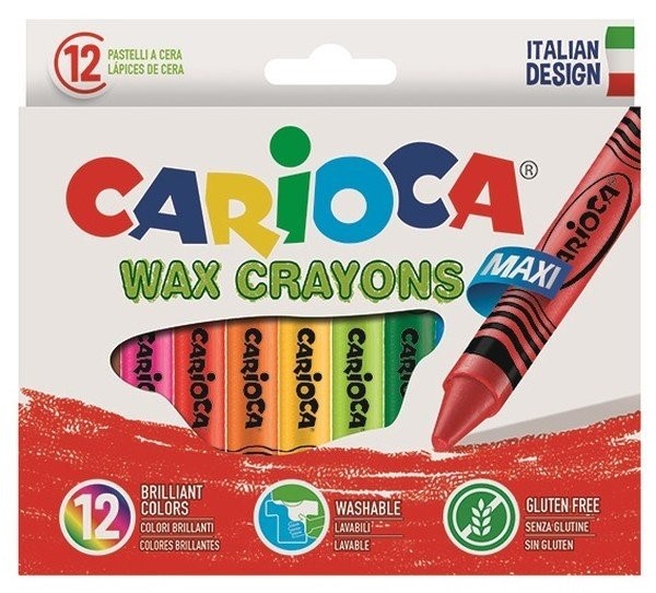 Carioca Elleri Kirletmeyen Pastel Boya Kalemi 12li